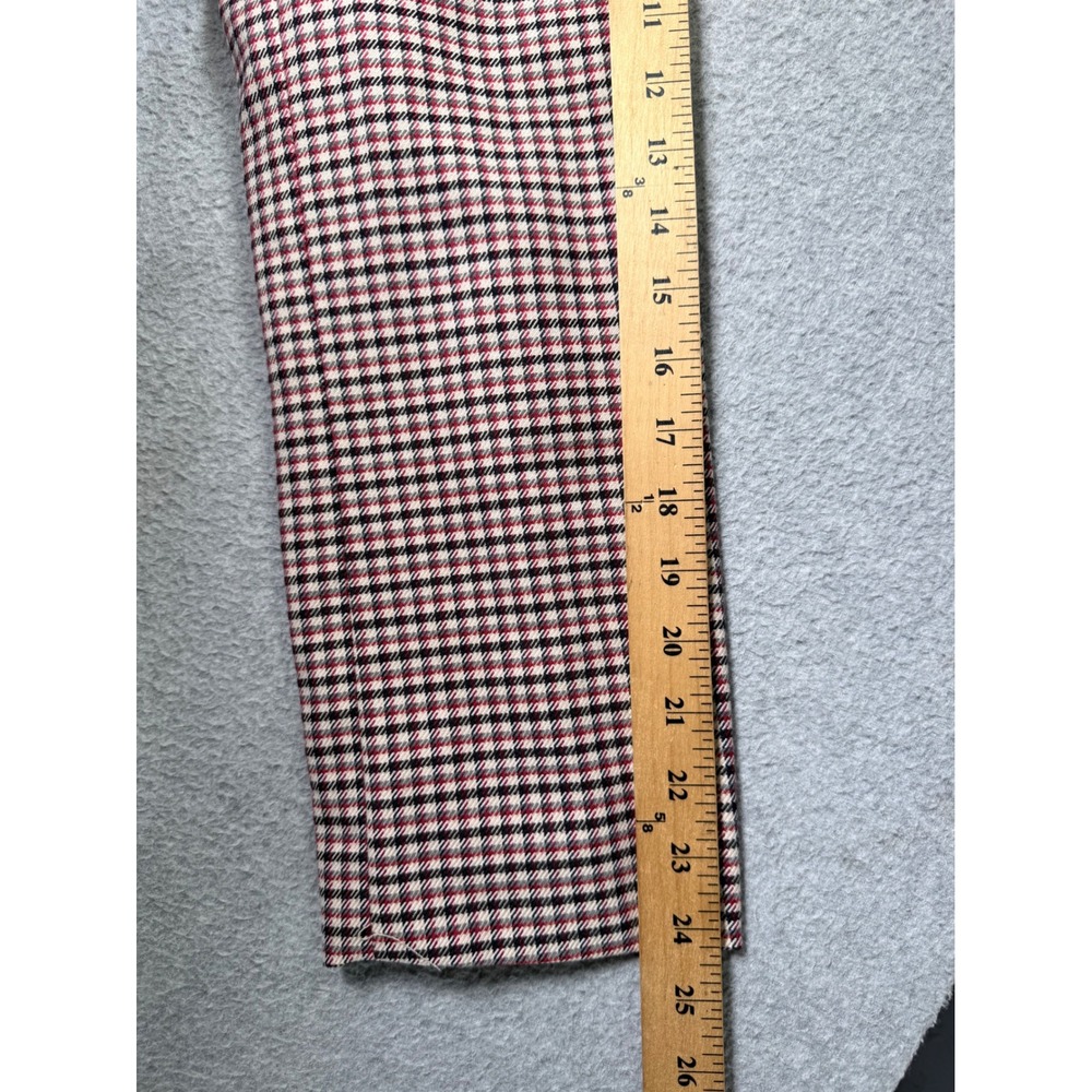 Rolla's Downtown Check Blazer Womens Size 12 Large Brown Plaid Double Breasted - Picture 13 of 14